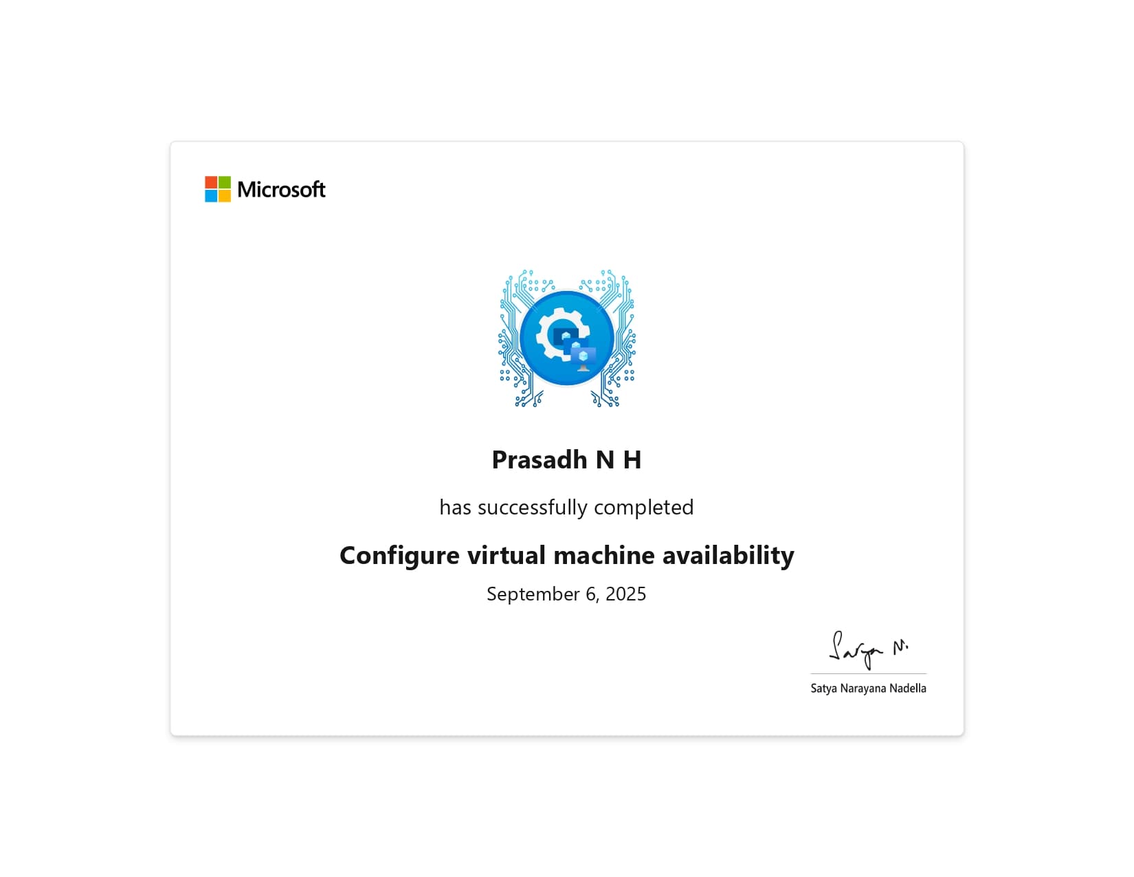 Virtual Machine Availability